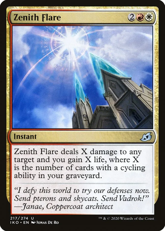 2020 Ikoria: Lair of Behemoths Zenith Flare #217 uncommon card image
