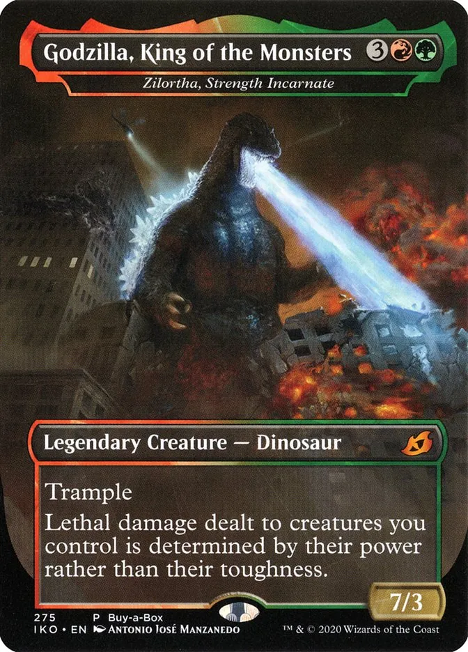 2020 Ikoria: Lair of Behemoths Zilortha, Strength Incarnate #275 mythic card image