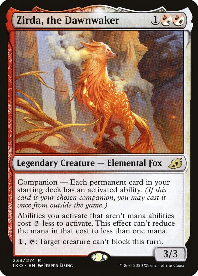 2020 Ikoria: Lair of Behemoths Zirda, the Dawnwaker #233 rare card image