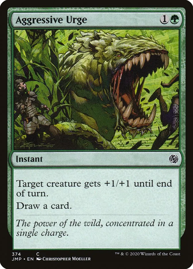 2020 Jumpstart Aggressive Urge common #374 common card image
