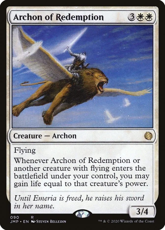 2020 Jumpstart Archon of Redemption rare #90 rare card image