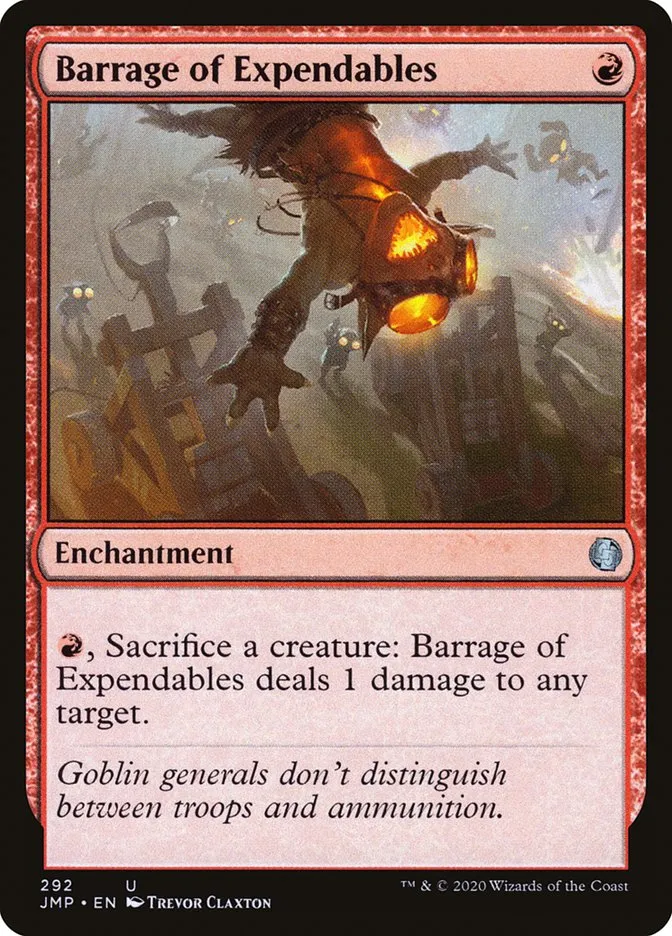 2020 Jumpstart Barrage of Expendables uncommon #292 uncommon card image