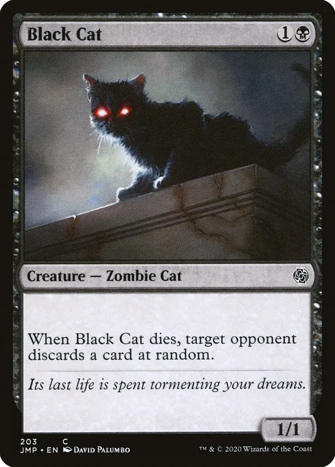 2020 Jumpstart Black Cat common #203 common card image