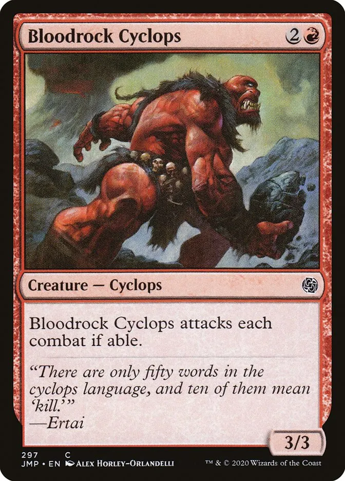 2020 Jumpstart Bloodrock Cyclops common #297 common card image