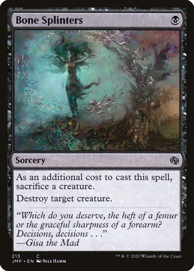 2020 Jumpstart Bone Splinters common #213 common card image