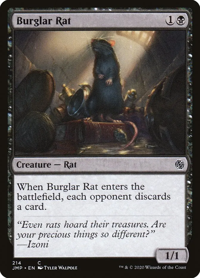 2020 Jumpstart Burglar Rat #214 common card image