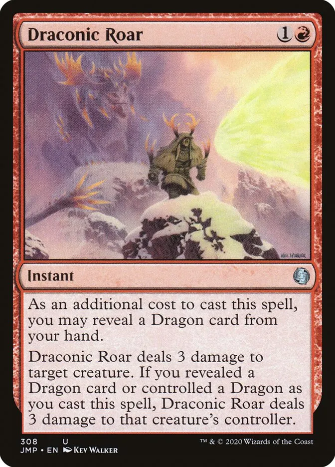 2020 Jumpstart Draconic Roar uncommon #308 uncommon card image