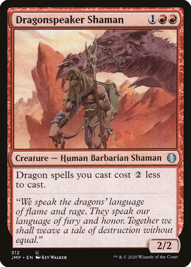 2020 Jumpstart Dragonspeaker Shaman uncommon #312 uncommon card image
