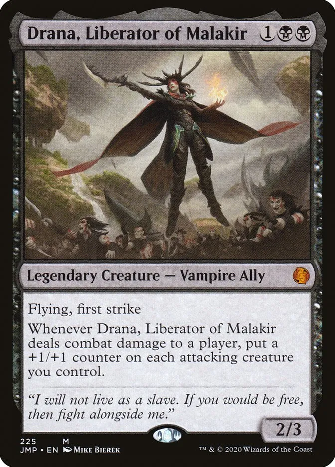2020 Jumpstart Drana, Liberator of Malakir #225 mythic card image