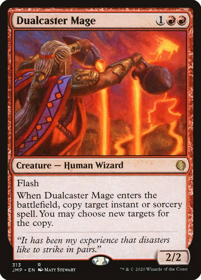 2020 Jumpstart Dualcaster Mage rare #313 rare card image