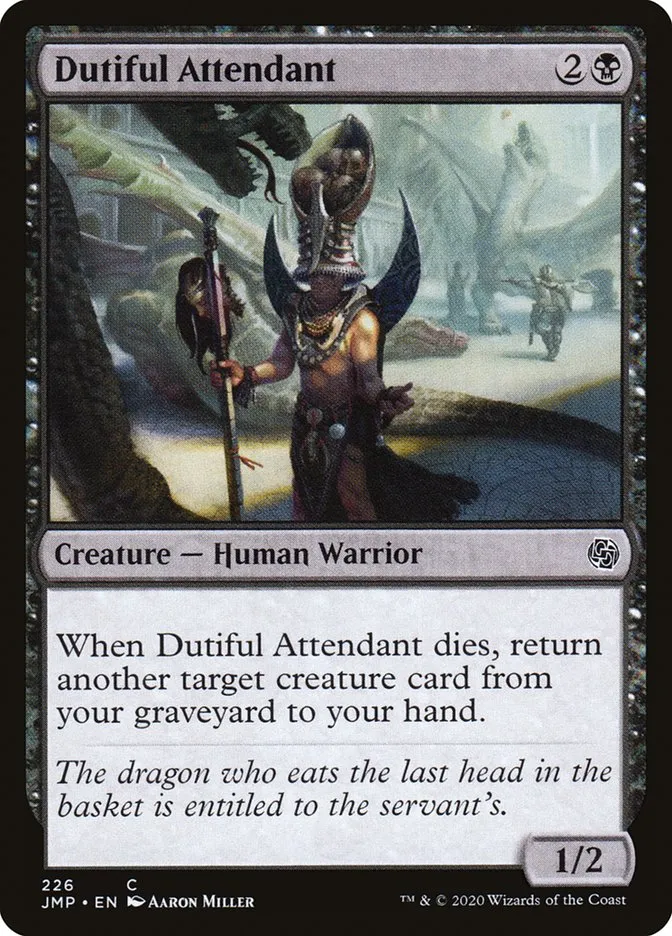 2020 Jumpstart Dutiful Attendant common #226 common card image