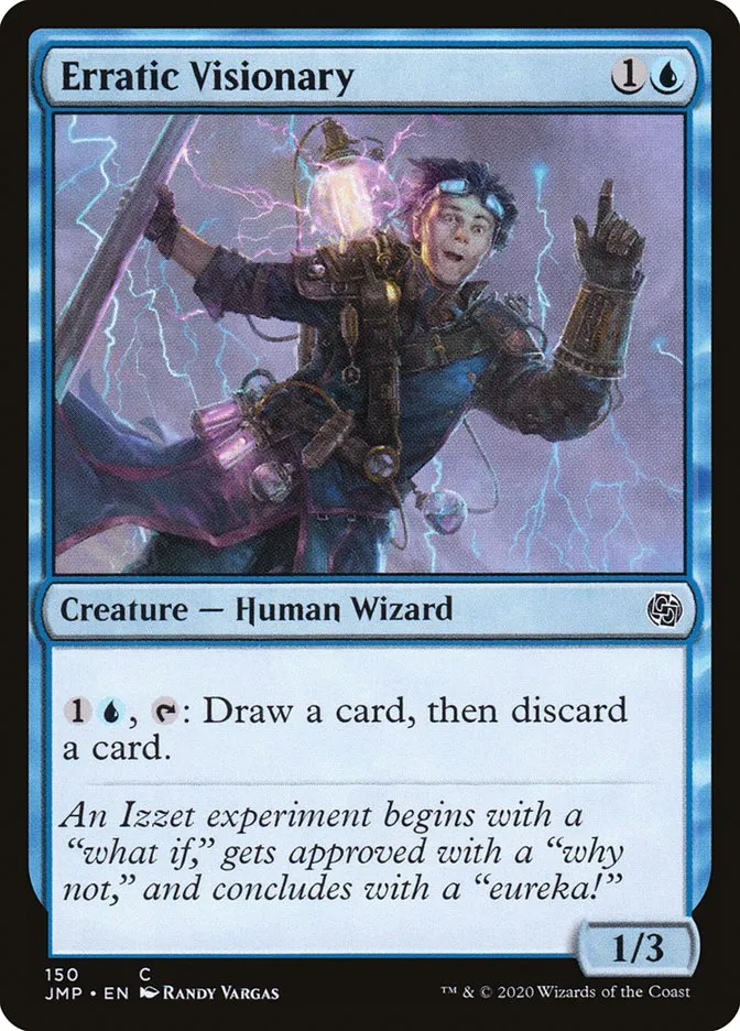 2020 Jumpstart Erratic Visionary common #150 common card image