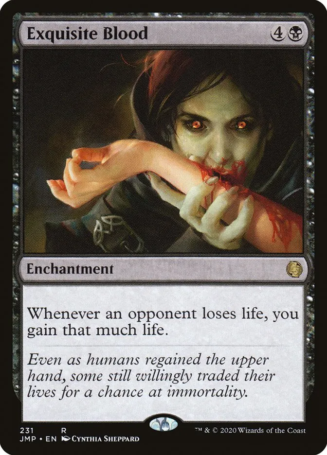 2020 Jumpstart Exquisite Blood rare #231 rare card image