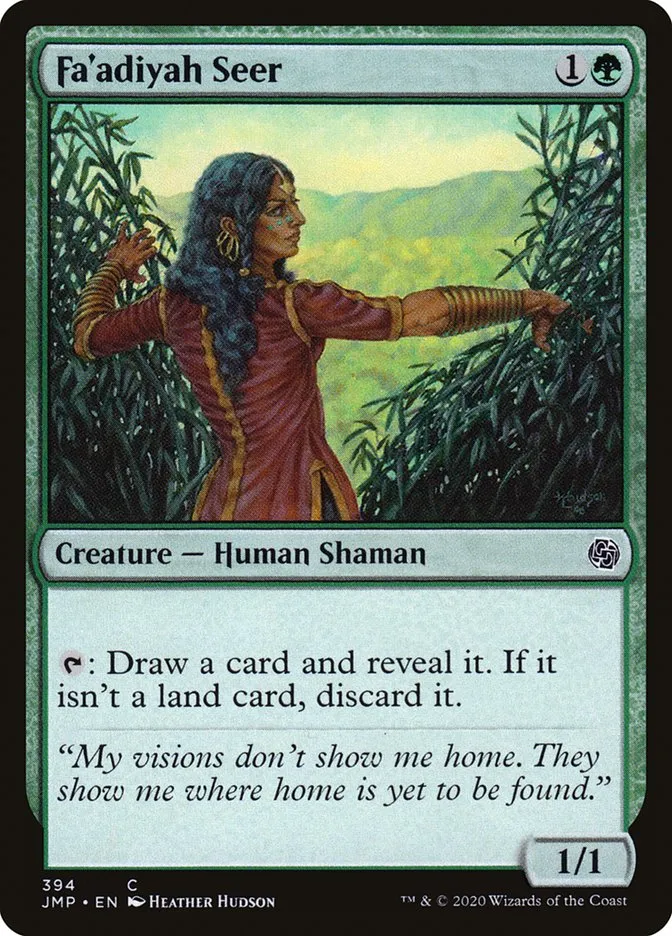 2020 Jumpstart Fa'adiyah Seer common #394 common card image