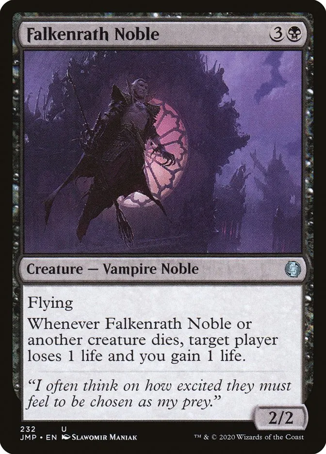 2020 Jumpstart Falkenrath Noble uncommon #232 uncommon card image