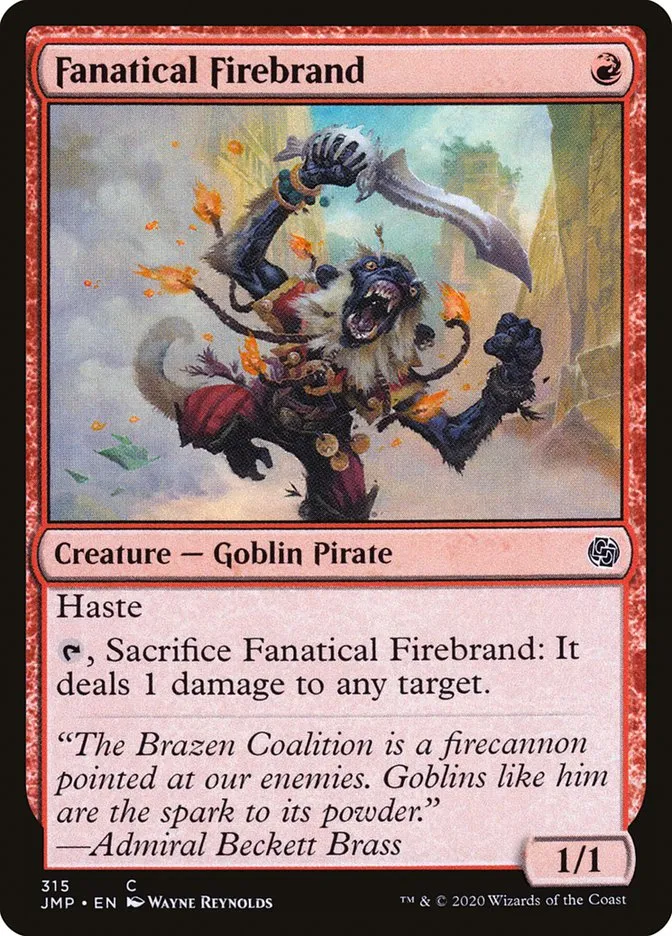 2020 Jumpstart Fanatical Firebrand #315 common card image