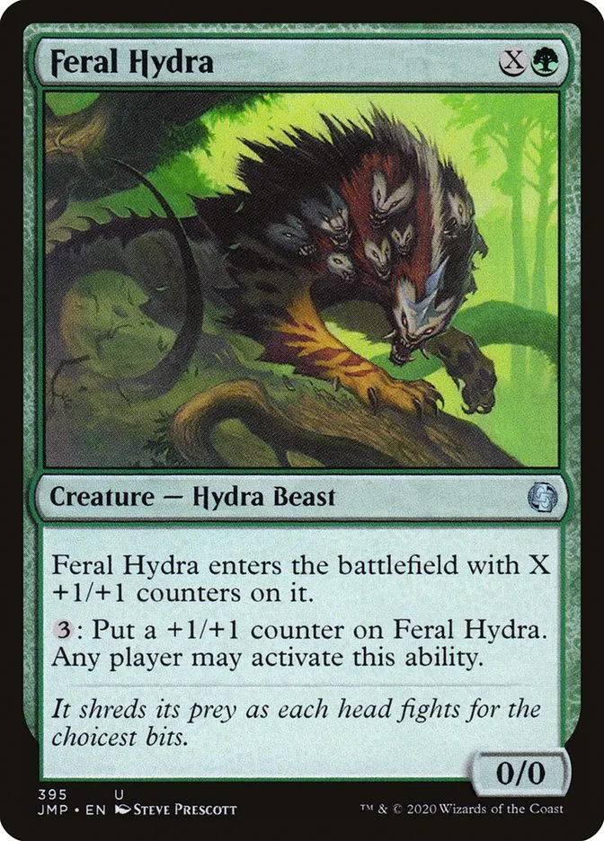 2020 Jumpstart Feral Hydra #395 uncommon card image
