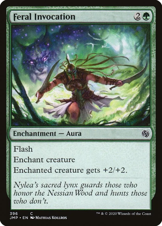 2020 Jumpstart Feral Invocation common #396 common card image