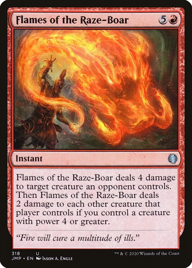 2020 Jumpstart Flames of the Raze-Boar #318 uncommon card image