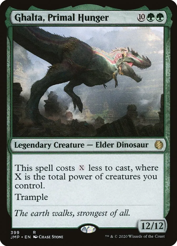2020 Jumpstart Ghalta, Primal Hunger rare #399 rare card image