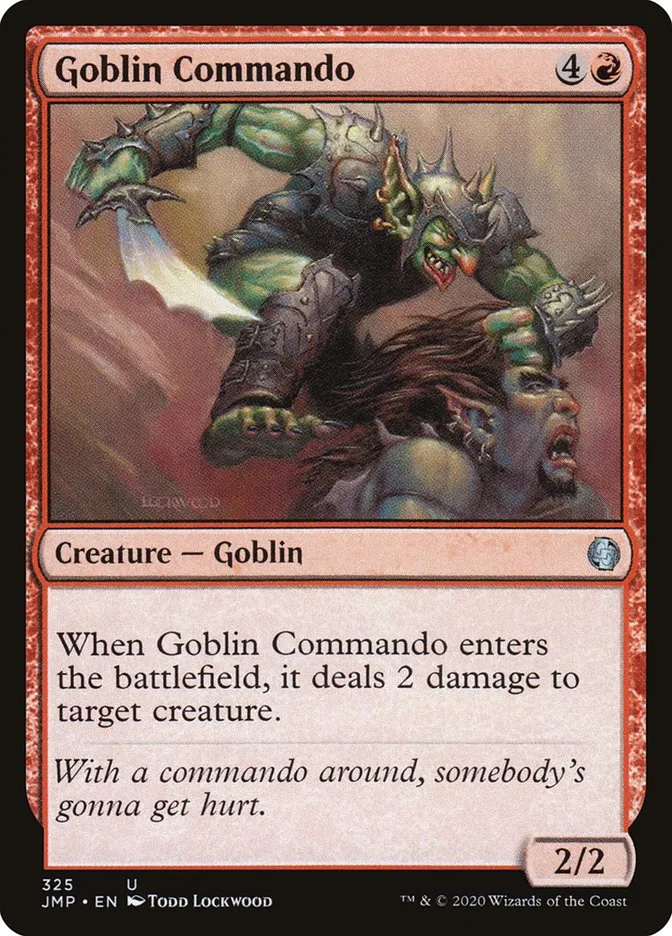 2020 Jumpstart Goblin Commando uncommon #325 uncommon card image