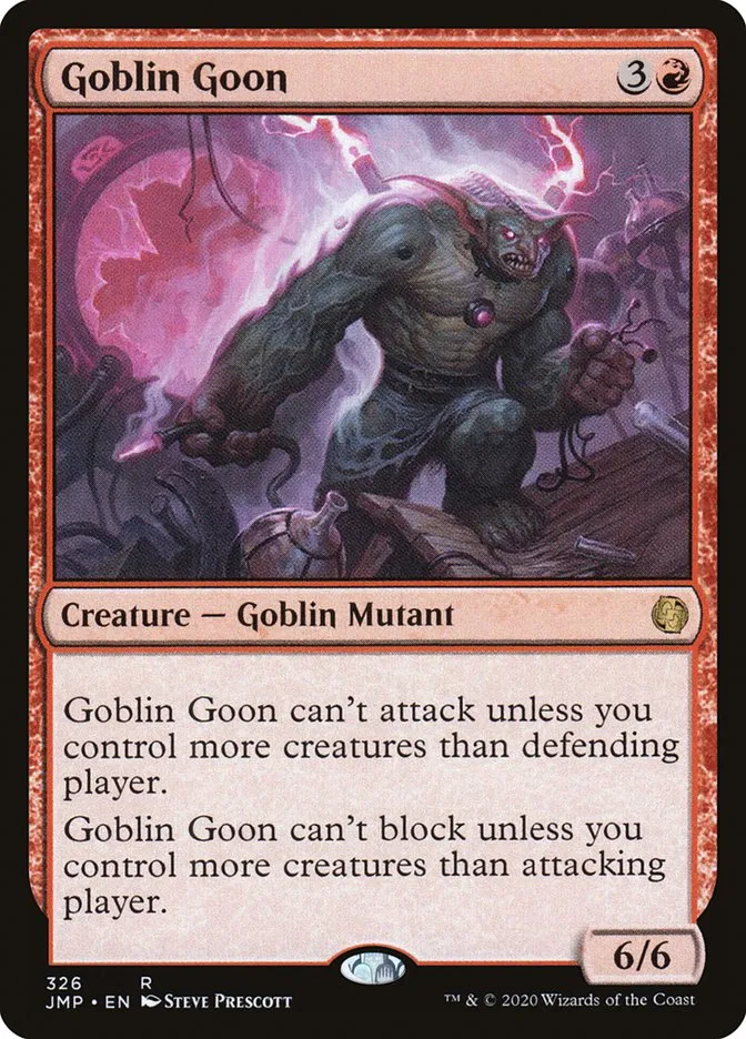 2020 Jumpstart Goblin Goon rare #326 rare card image