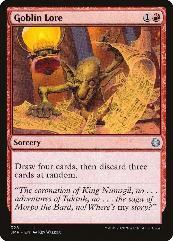 2020 Jumpstart Goblin Lore uncommon #328 uncommon card image