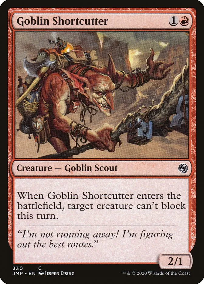 2020 Jumpstart Goblin Shortcutter #330 common card image