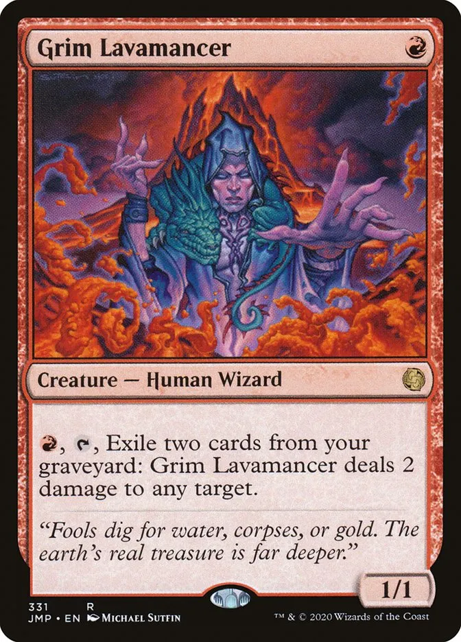 2020 Jumpstart Grim Lavamancer rare #331 rare card image