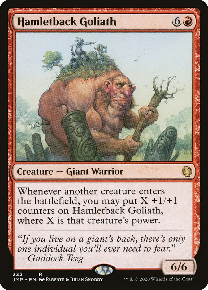 2020 Jumpstart Hamletback Goliath rare #332 rare card image