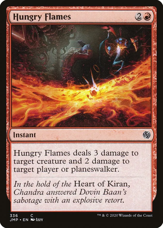 2020 Jumpstart Hungry Flames common #336 common card image