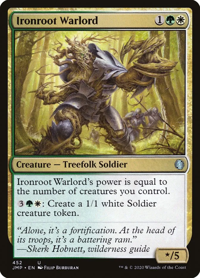 2020 Jumpstart Ironroot Warlord uncommon #452 uncommon card image
