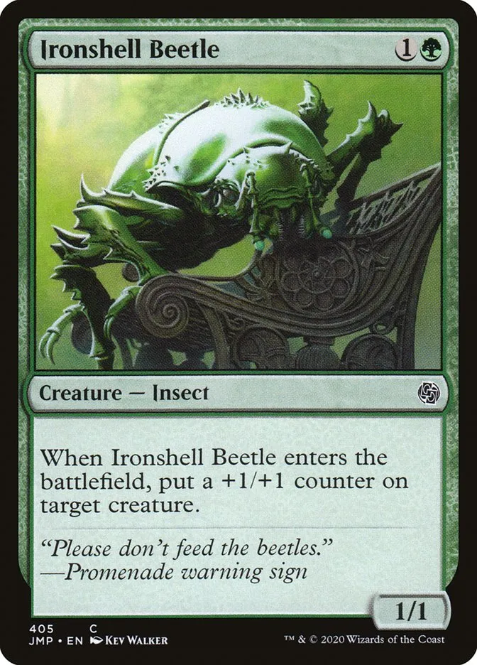 2020 Jumpstart Ironshell Beetle common #405 common card image