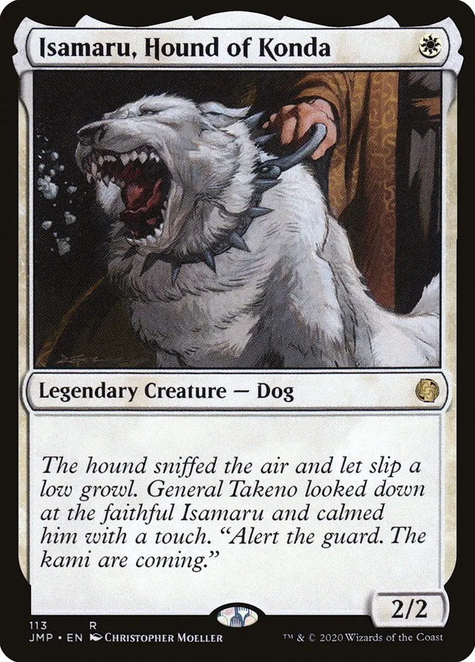 2020 Jumpstart Isamaru, Hound of Konda rare #113 rare card image