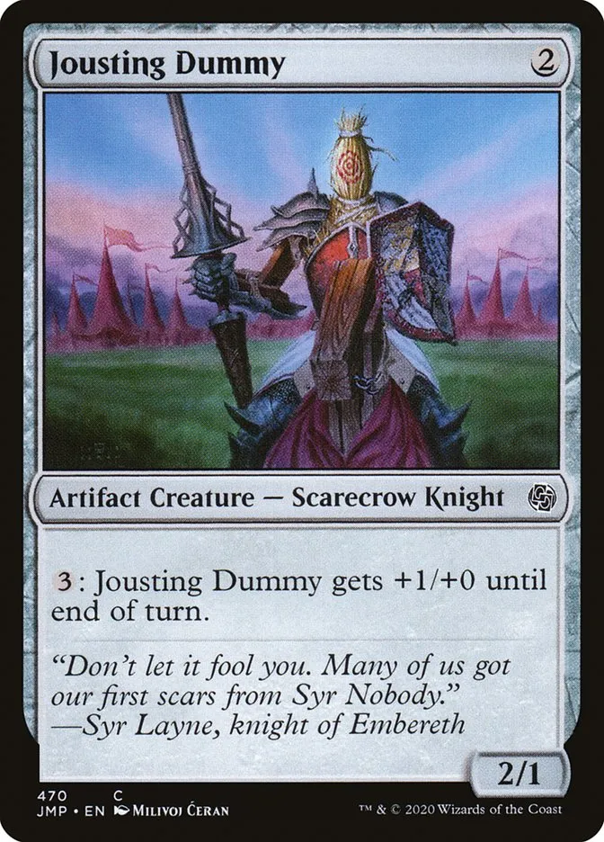 2020 Jumpstart Jousting Dummy common #470 common card image