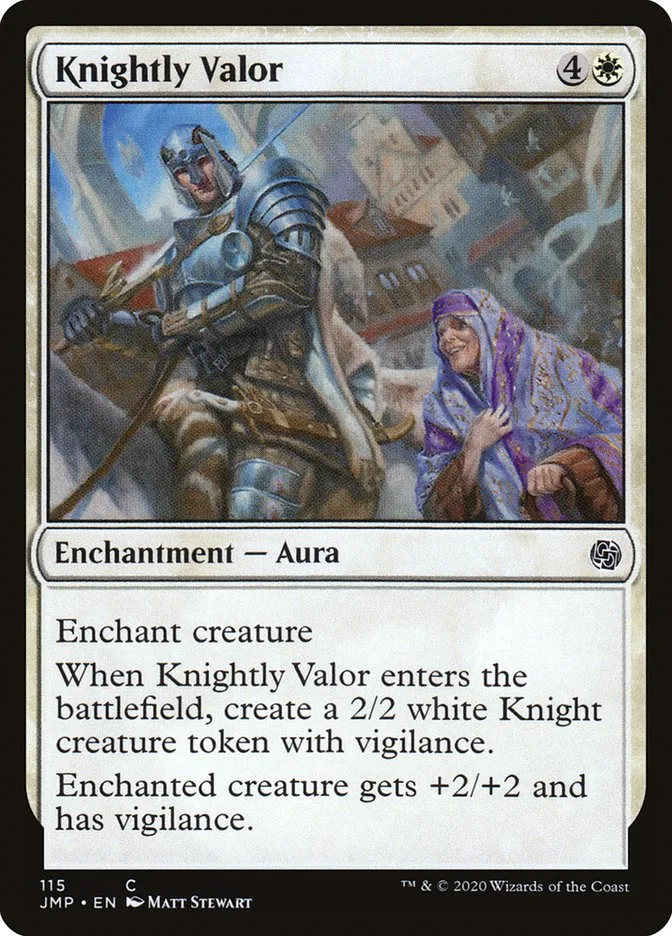 2020 Jumpstart Knightly Valor common #115 common card image