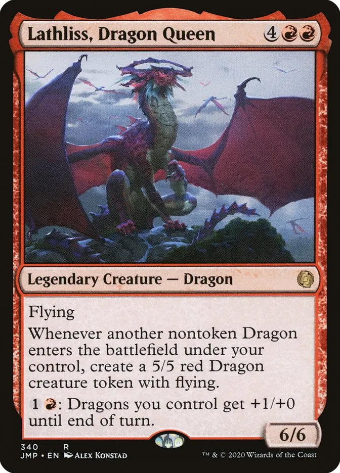 2020 Jumpstart Lathliss, Dragon Queen rare #340 rare card image