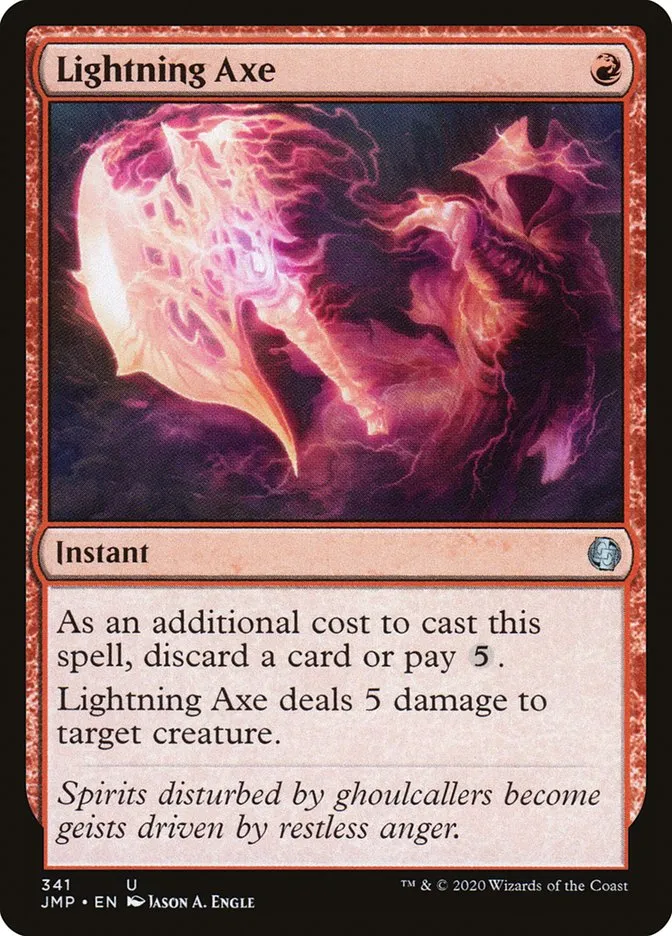 2020 Jumpstart Lightning Axe uncommon #341 uncommon card image