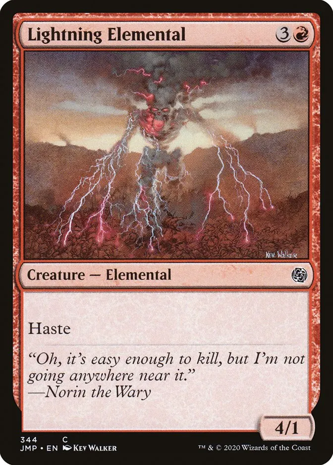 2020 Jumpstart Lightning Elemental common #344 common card image