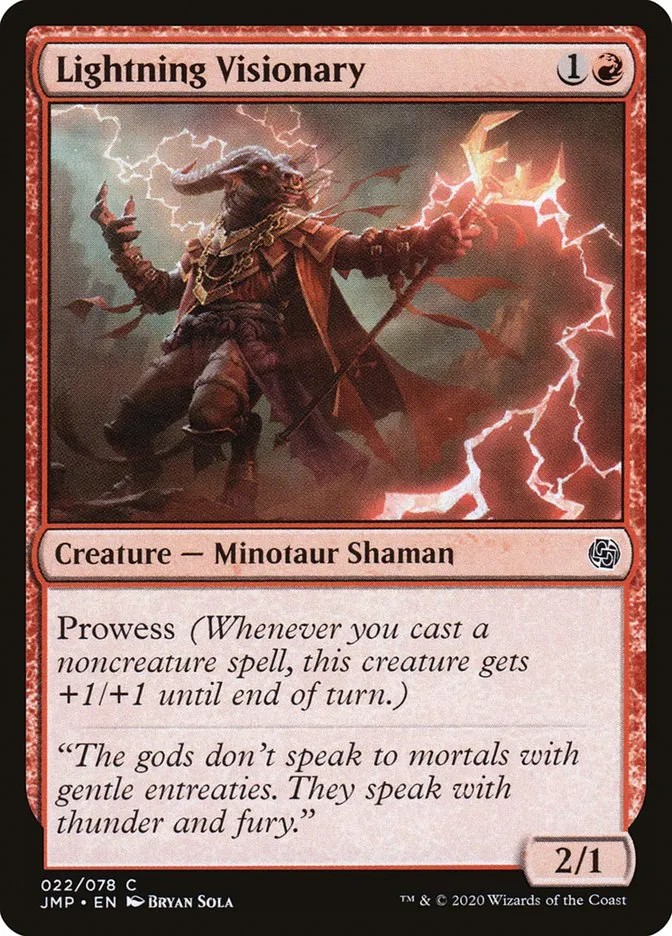2020 Jumpstart Lightning Visionary common #22 common card image