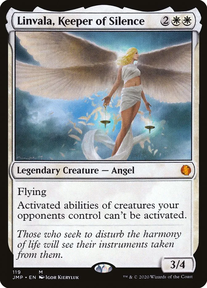 2020 Jumpstart Linvala, Keeper of Silence #119 mythic card image