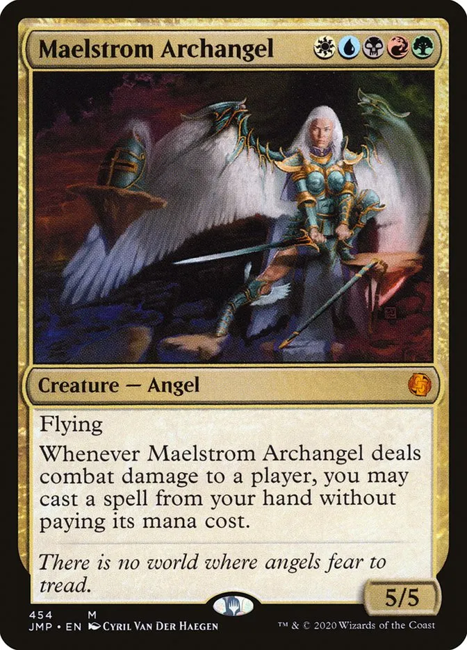 2020 Jumpstart Maelstrom Archangel #454 mythic card image
