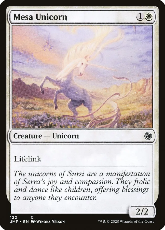 2020 Jumpstart Mesa Unicorn common #122 common card image