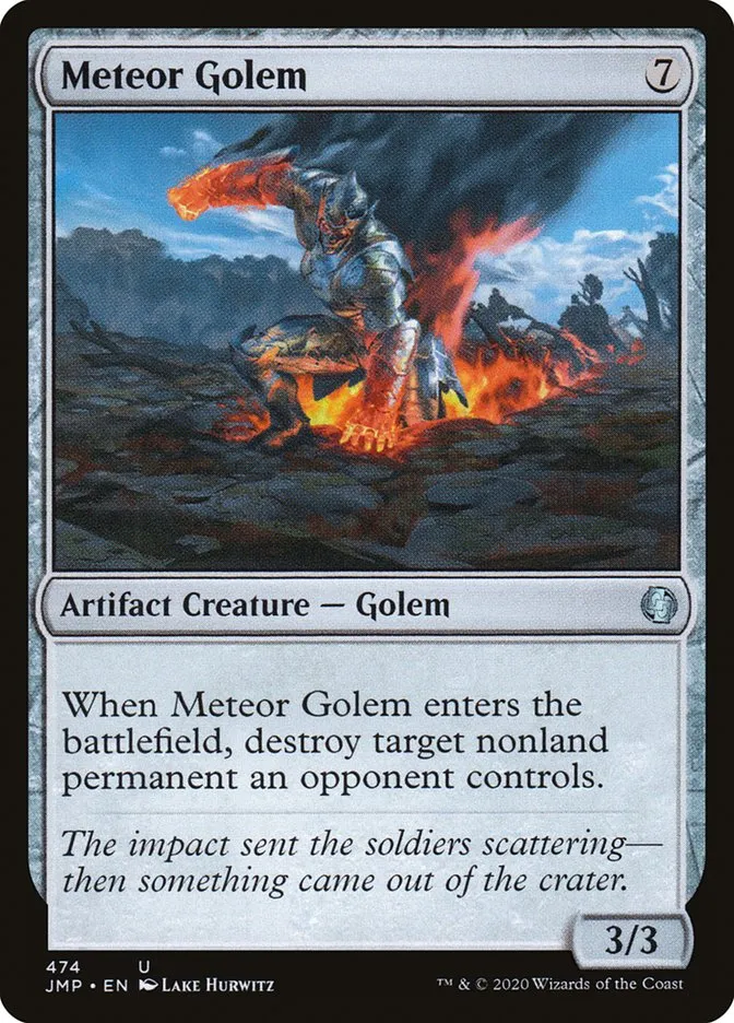 2020 Jumpstart Meteor Golem uncommon #474 uncommon card image