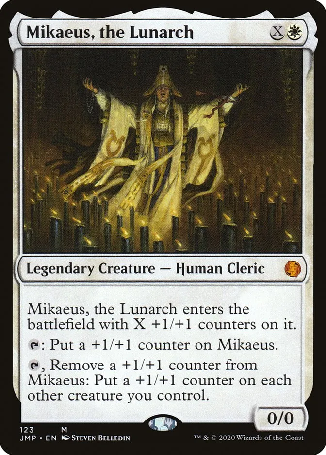 2020 Jumpstart Mikaeus, the Lunarch #123 mythic card image