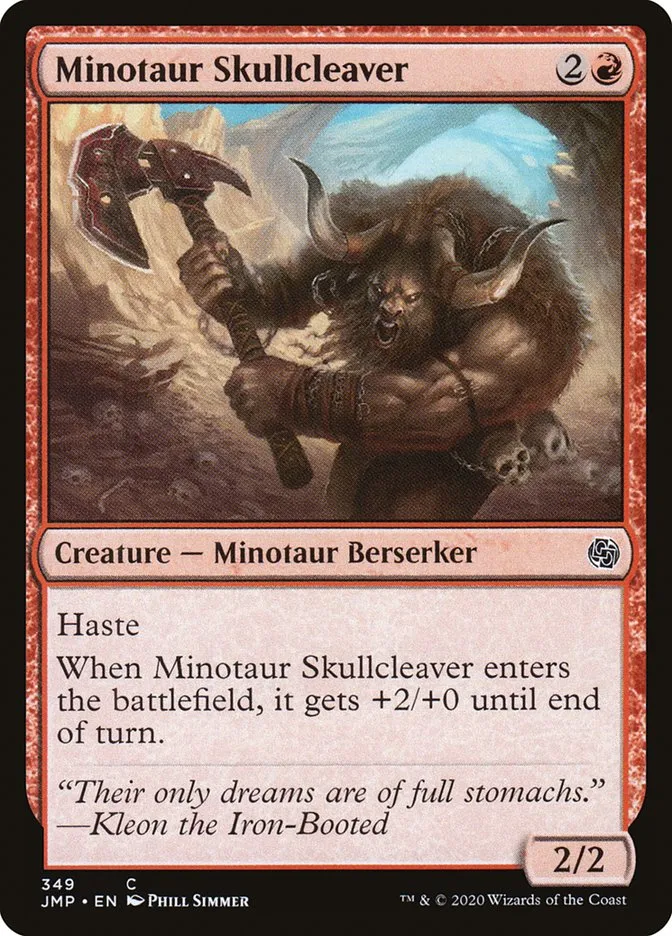 2020 Jumpstart Minotaur Skullcleaver common #349 common card image