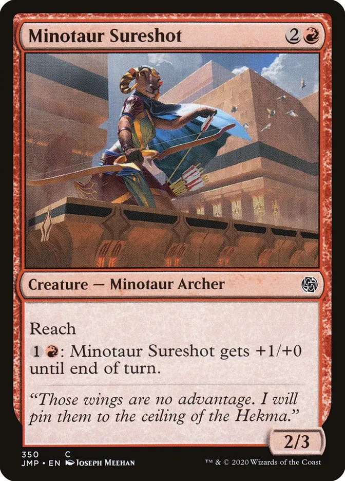 2020 Jumpstart Minotaur Sureshot common #350 common card image