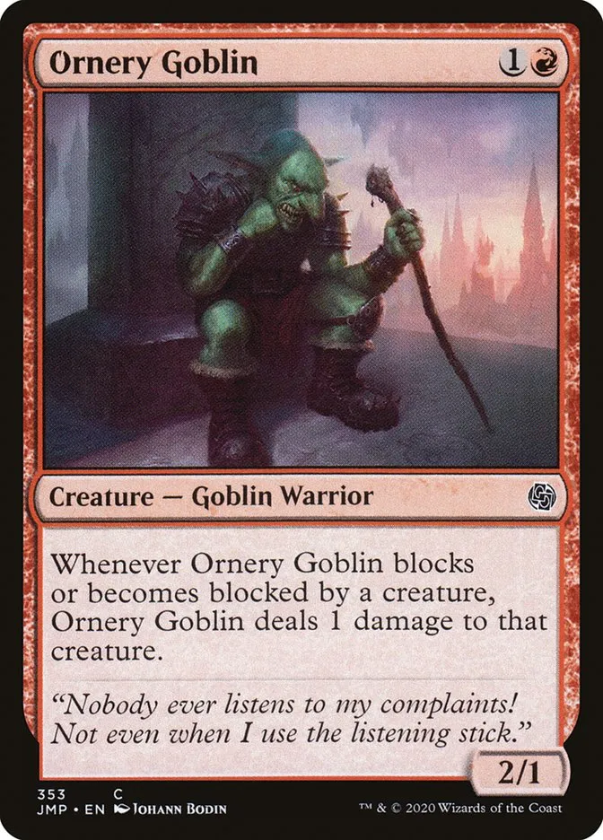 2020 Jumpstart Ornery Goblin common #353 common card image