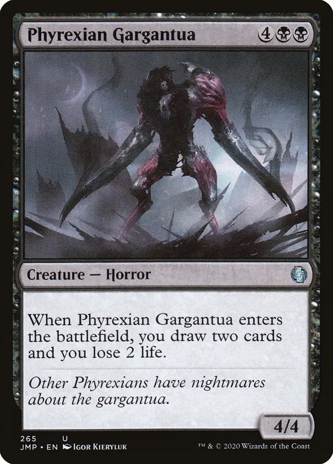 2020 Jumpstart Phyrexian Gargantua uncommon #265 uncommon card image