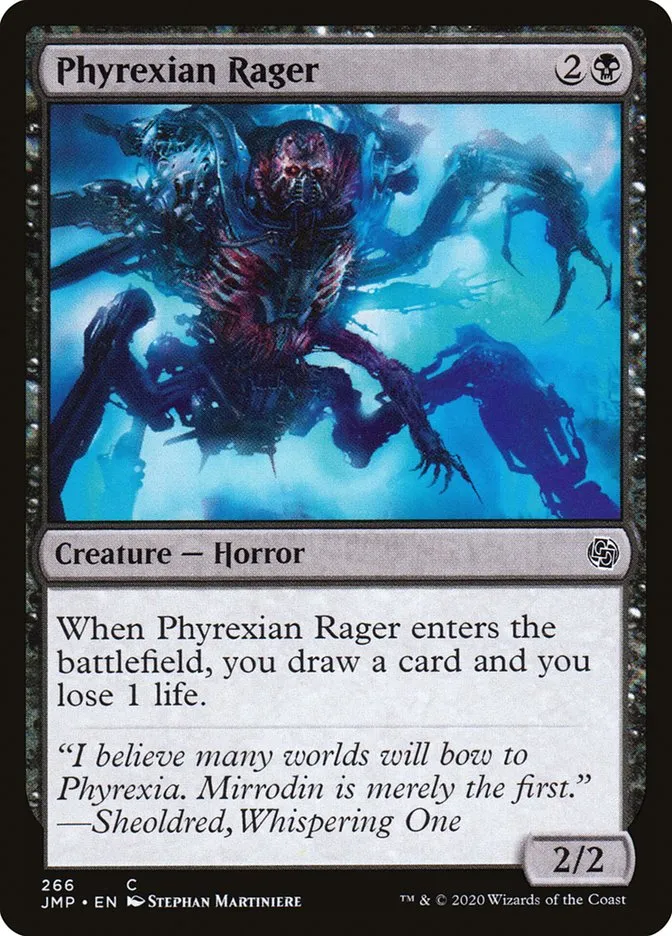 2020 Jumpstart Phyrexian Rager common #266 common card image